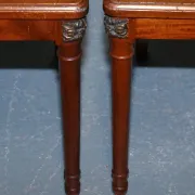 Set of Vintage Wooden Dining Chairs with Carved Details