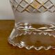 Baladeuse tulipe vintage en verre ciselé
