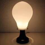 Lampe forme ampoule tout de verre 1980