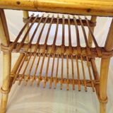 Vintage table rattan