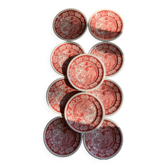 Ensemble de 10 assiettes à dessert Villeroy et Boch Rusticana