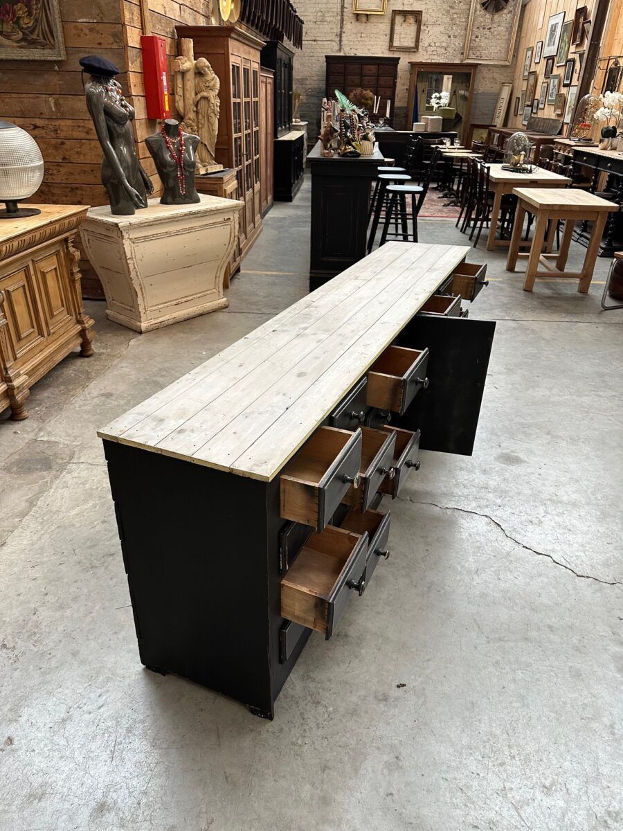 Workshop furniture from the early 20th century.