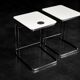 Vintage Mid-Century Italian Modern White Coffee Tables Carlotta