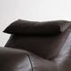 Le bambole chaise longue in brown leather By Mario Bellini for B&B Italia,