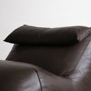 Le bambole chaise longue in brown leather By Mario Bellini for B&B Italia,