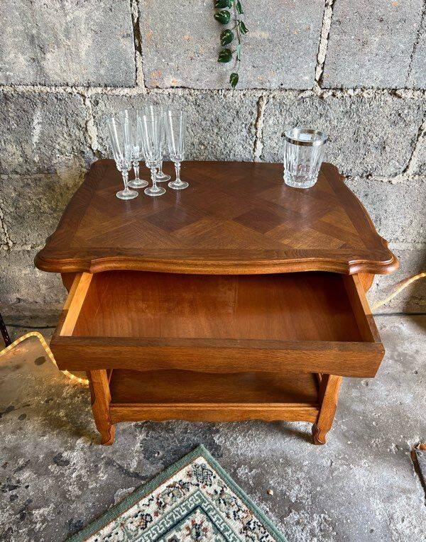 Vintage Napoleon III sideboard in solid oak.