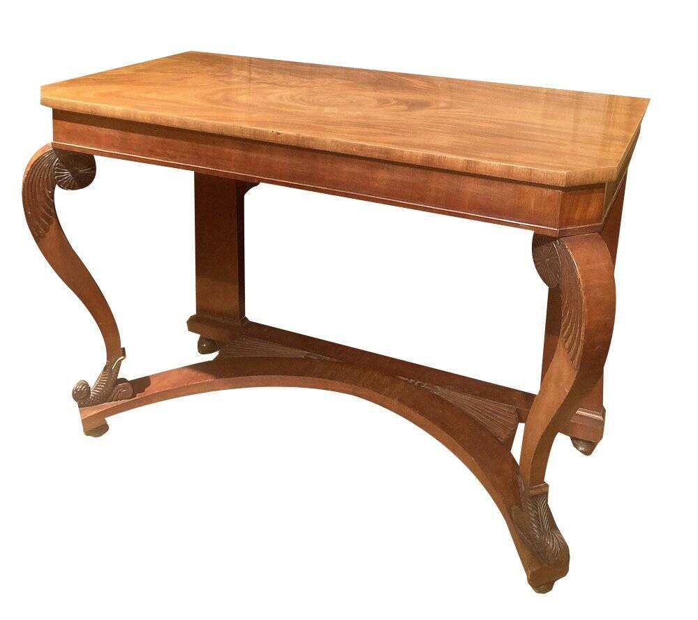 Art Nouveau Italian Wooden Console Table