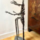 Sculpture praying mantis metal sculptor Michel Pinel