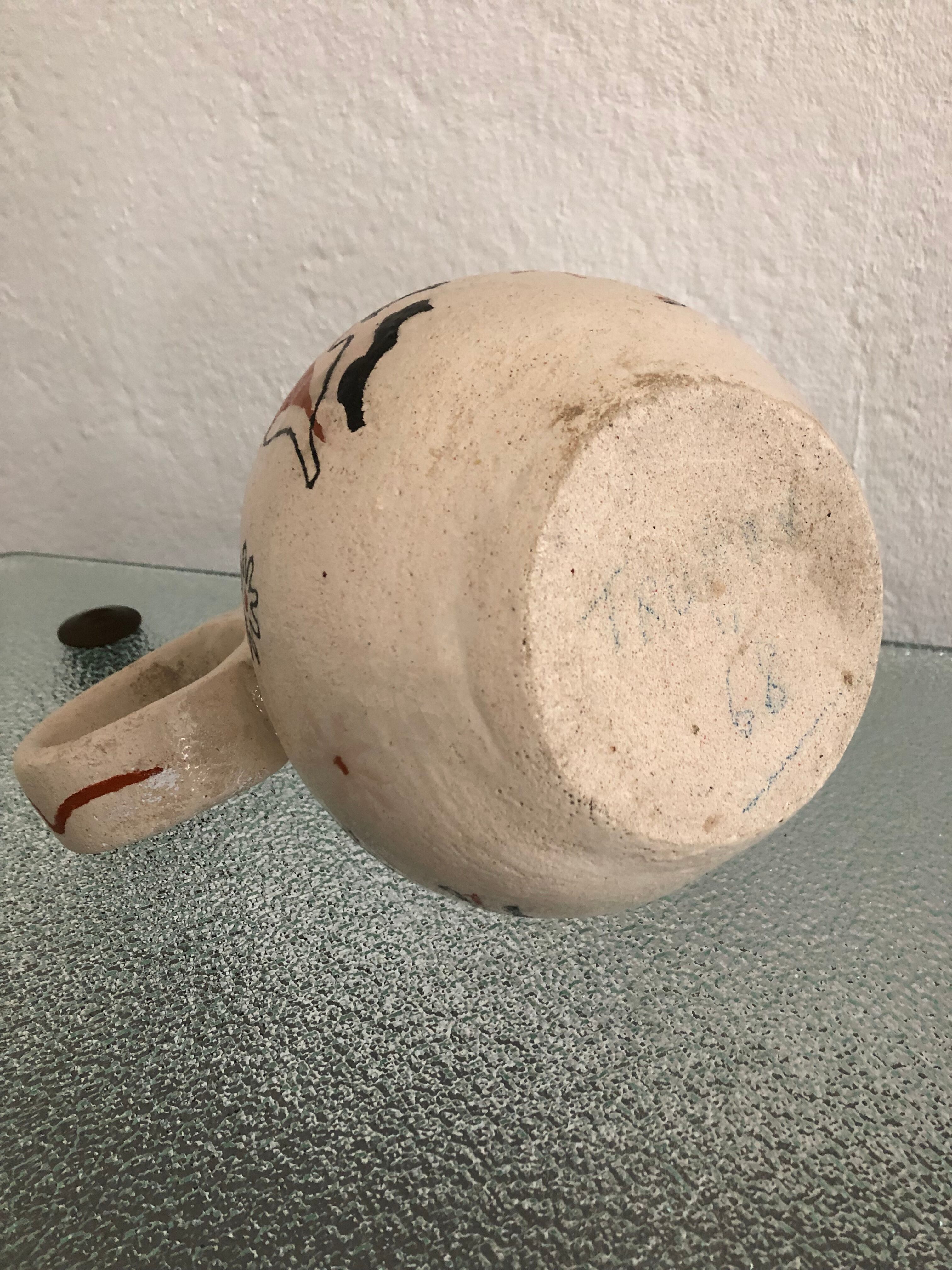 Vintage stoneware pitcher 1950