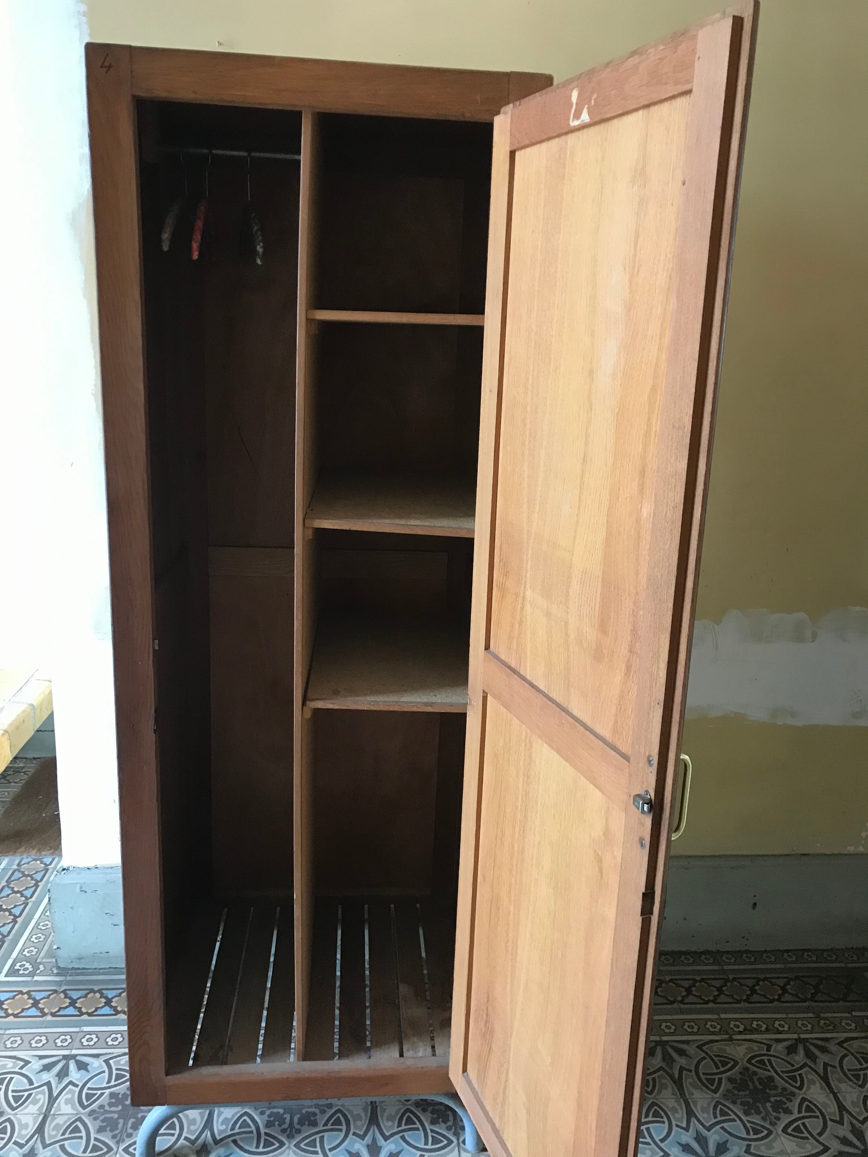 Old boarding school wardrobe