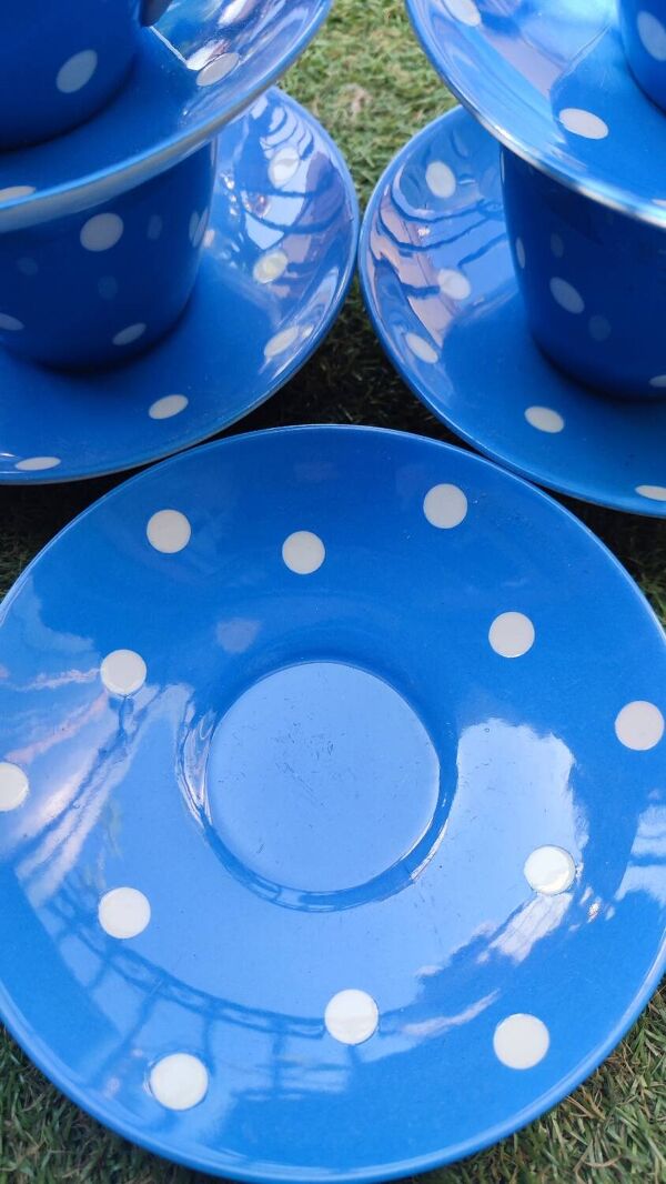 6 tasses à thé et sous-tasses anglaises TG Green