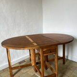 Folding table made of exotic wood