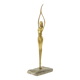Abstract Image Nude Woman Ballerina Art Deco Style Brass 51cm