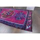 1970s vintage Turkish Oushak handmade wool runner 95x310