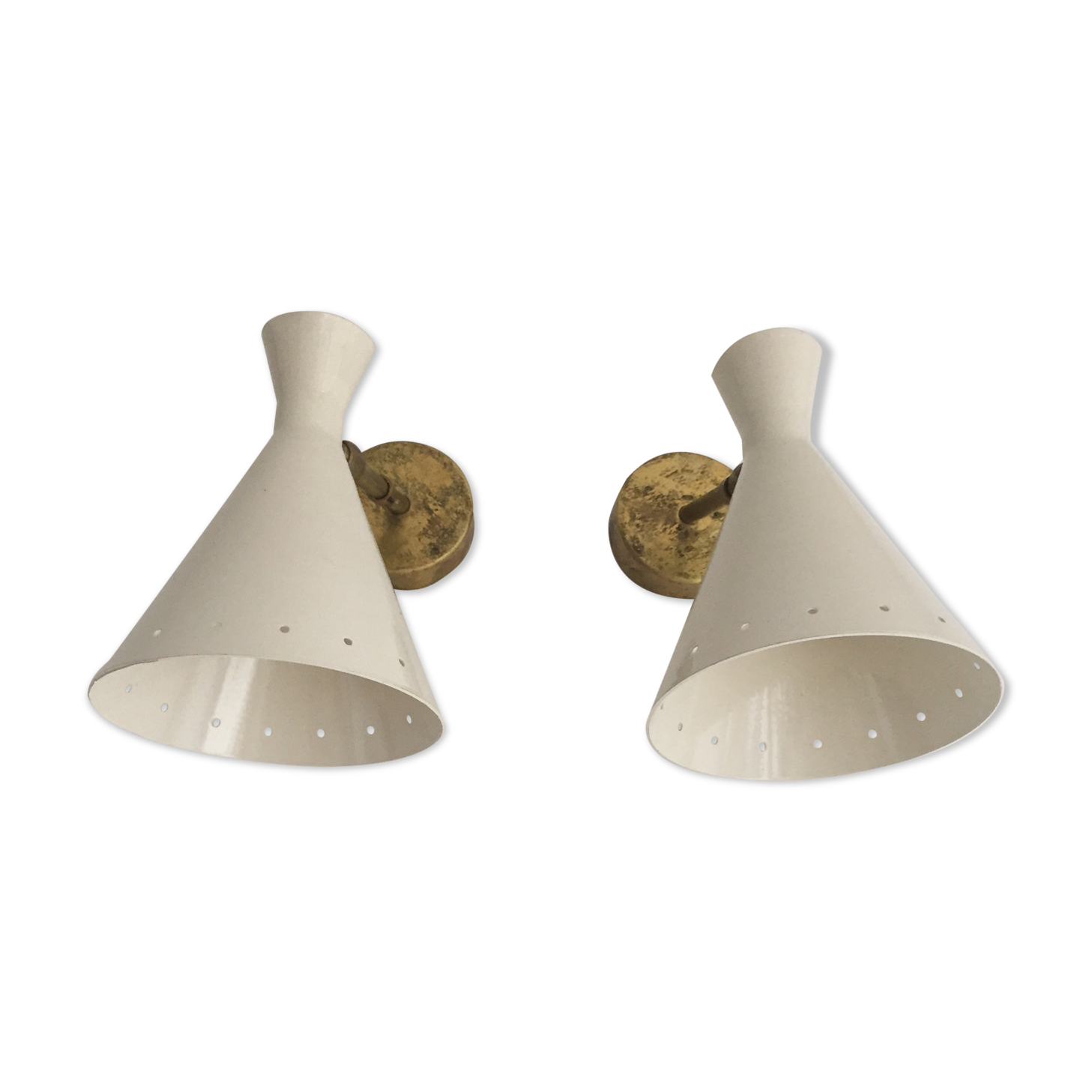 Pair of wall light design years 50