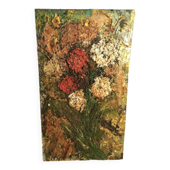 Impressionist painting material oil painting livorno raffaello giannelli-livorno-1963-flowers -