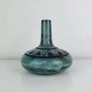 Vintage ceramic vase pottery Kings of Majorca in Perpignan, geometric.