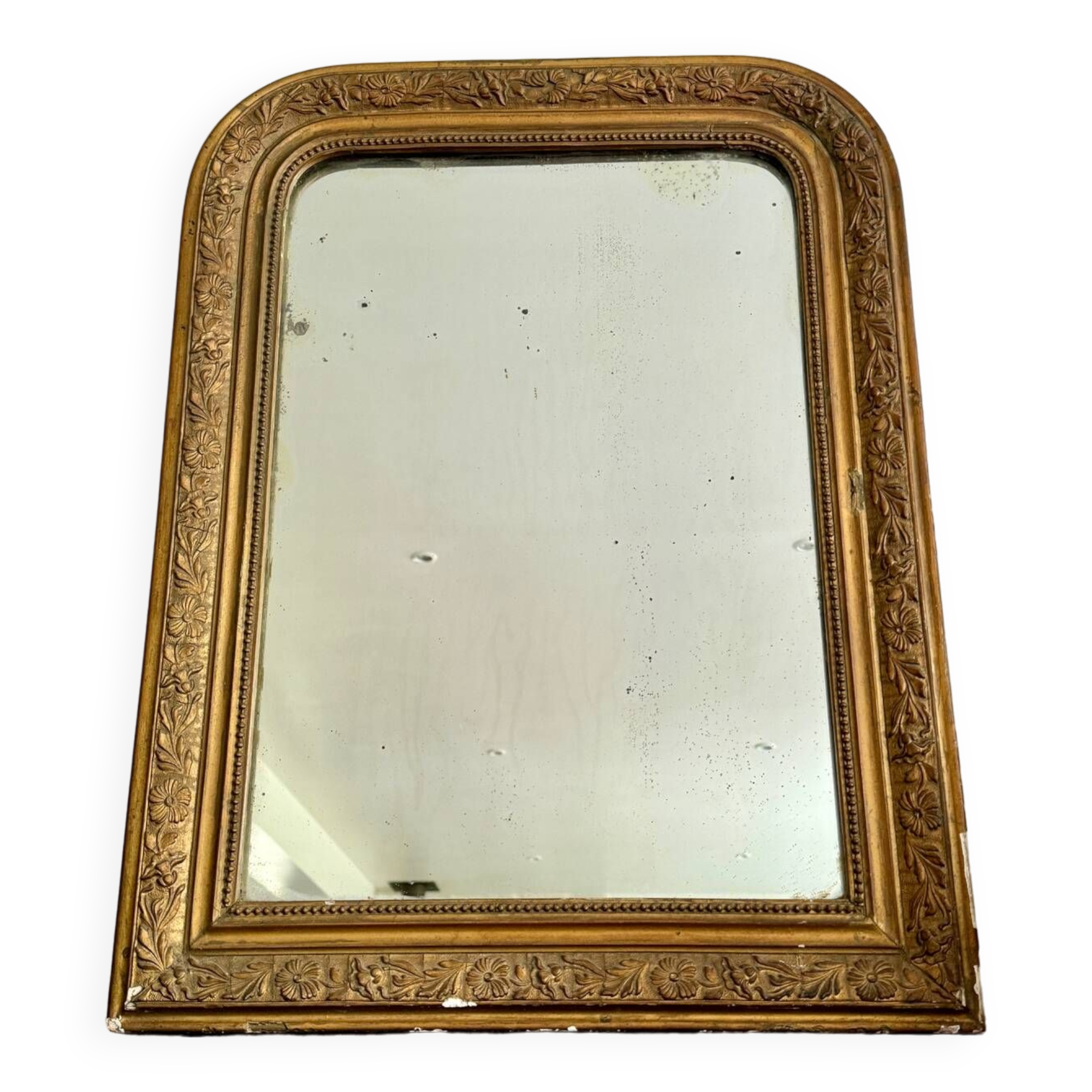 Antique Louis Philippe mirror 65 x 49cm