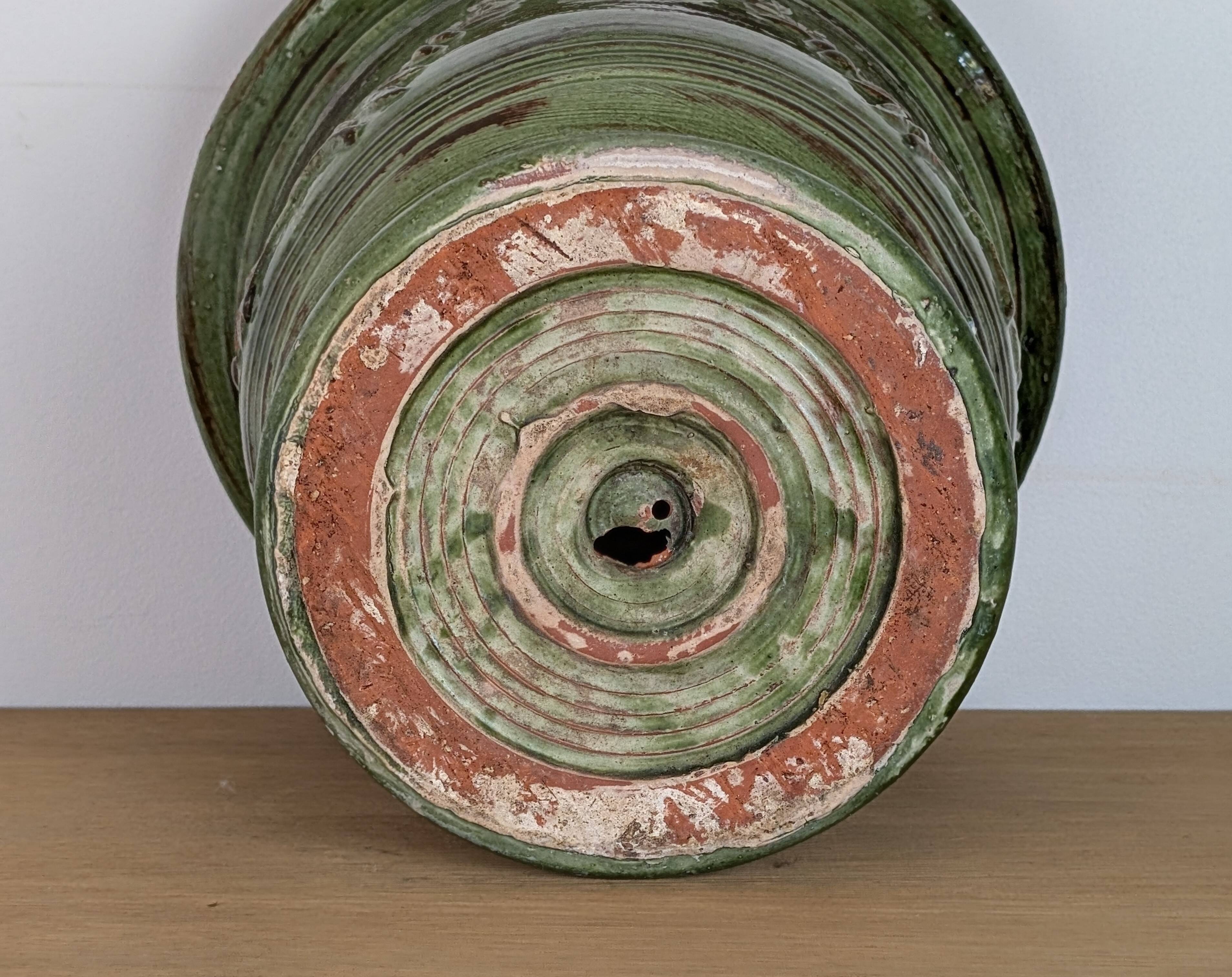 Uzès glazed earthenware planter