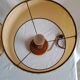 Vintage turned wooden bedside lamps