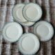 6 antique flat plates in ironstone Hb & Cie