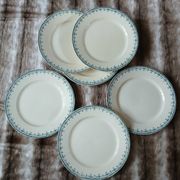 6 assiettes plates anciennes en Terre de fer Hb& Cie