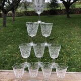 10 baroque stemmed glasses