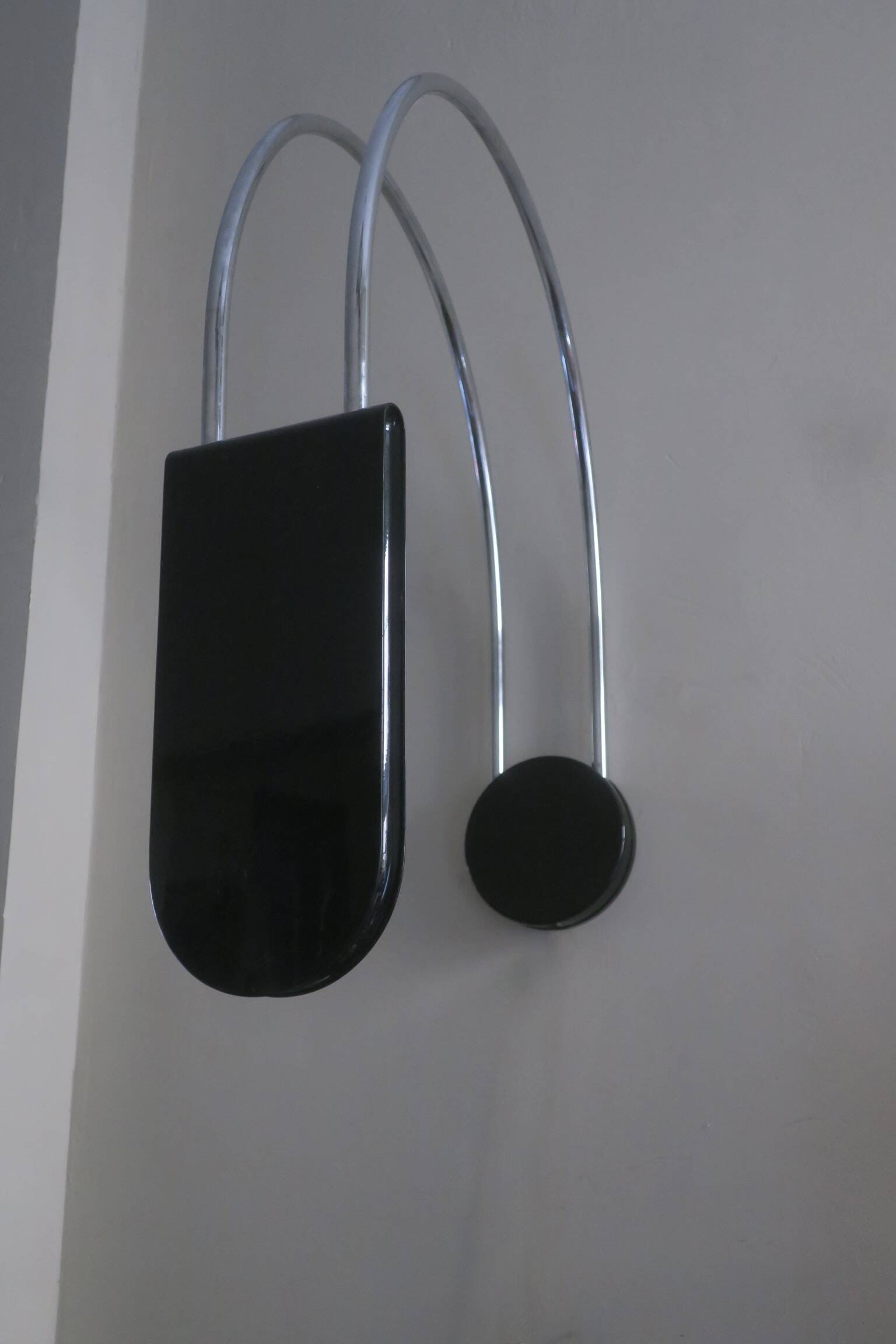 Mid century arc ceiling or wall light by Bruno Gecchelin, Italy 1970s