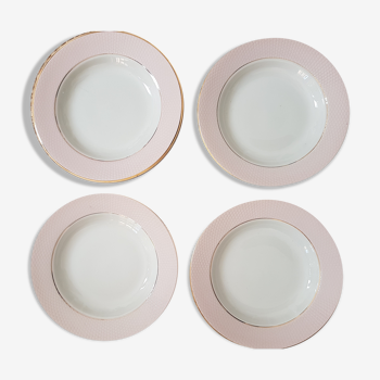 Lot de 4 assiettes creuses l'amandinoise