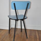 Blue formica chair