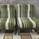 Pair of green armchairs 1970