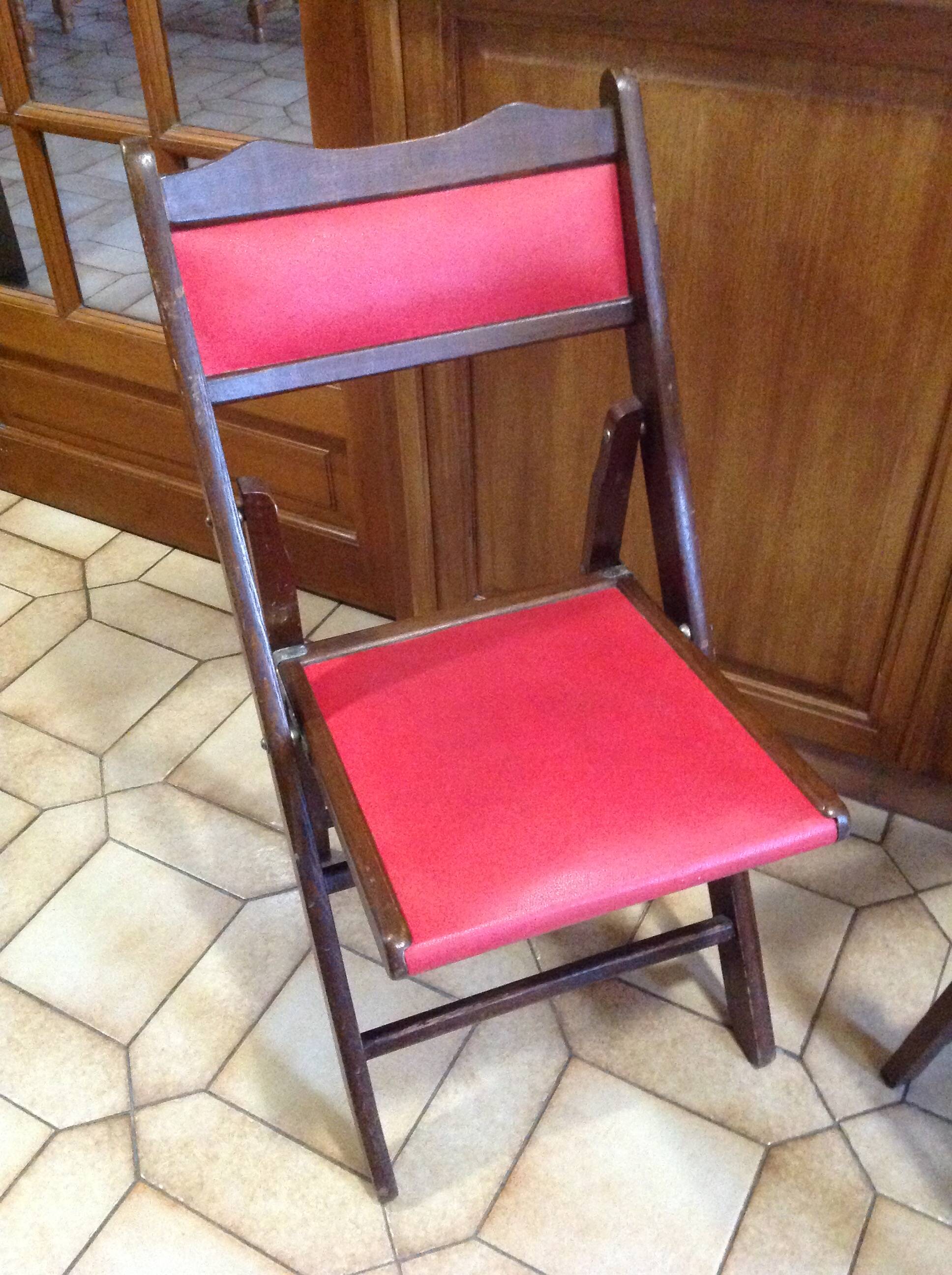 Pair of vintage Shanghai folding chairs