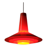 Vintage 1970s Space Age Pendant Lamp by Bent Karlby for A. Schrøder Kemi, Denmark