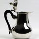 Christofle Gallia selfish coffee pot in silver-plated metal with a wooden handle