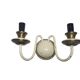 2-armed wall lamp from Elmet Zabrze, Poland, 1970s