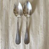 Silver salad servers