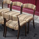 Set of 6 vintage chairs Self n14 solid wood 1960