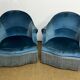 Pair of toad armchairs