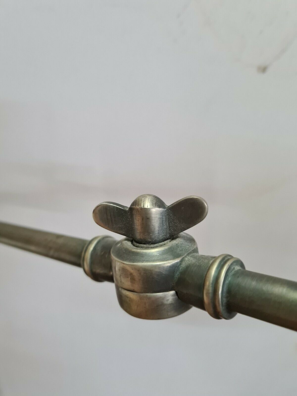 Silver brass architect's lamp