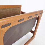 Teak magazine rack by Aksel Kjergaard for Salin Mobler