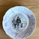 5 talking plates "saving" Sarreguemines