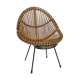 Italian rattan armchair from the 1960