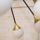 Italian metal and brass chandelier