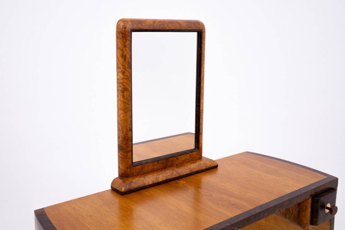 Art deco dressing table + chair set, Poland, Art Deco, ca. 1940.