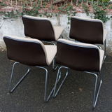 Steelcase Strafor chair, sled legs, 1970s