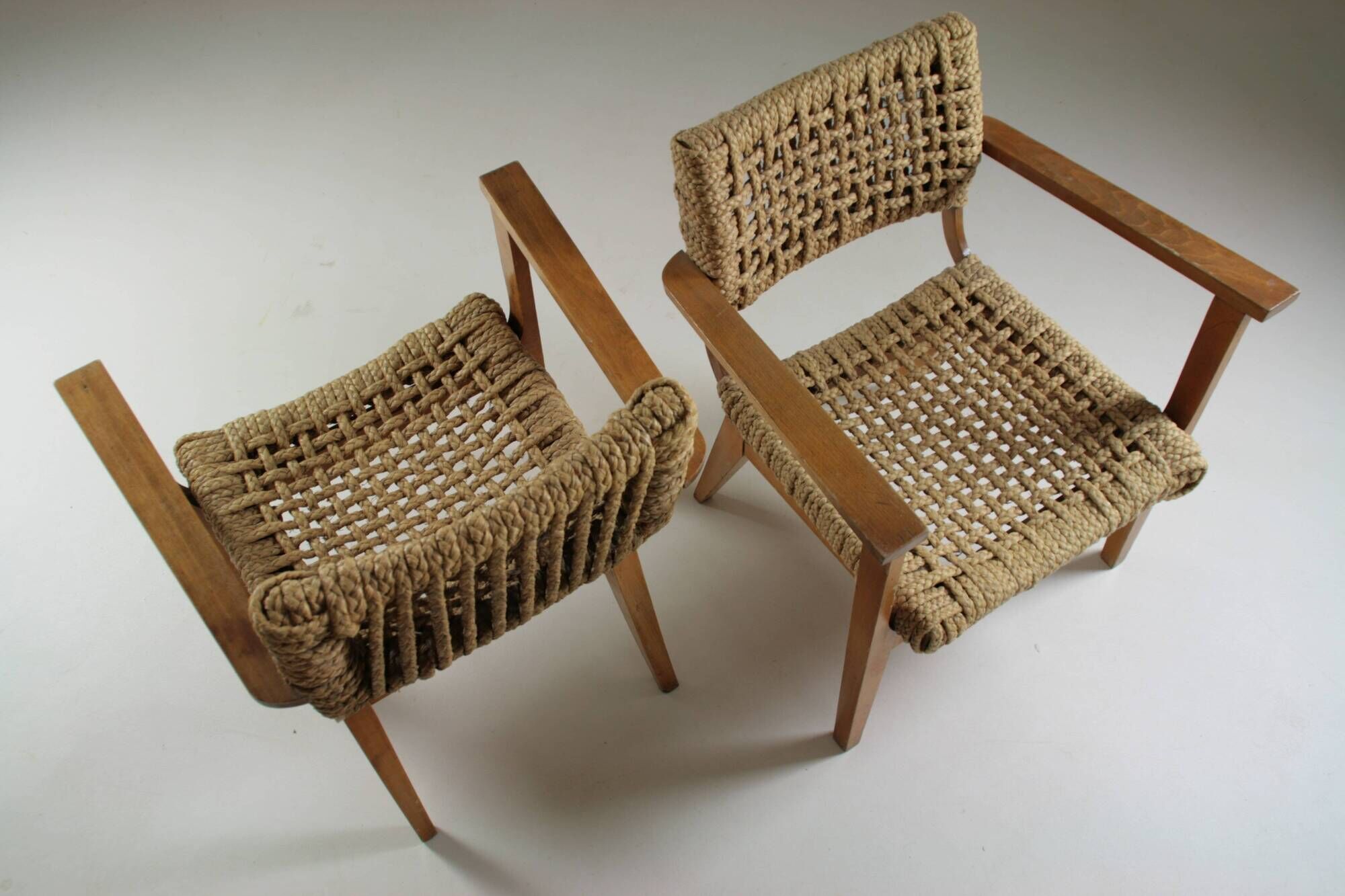 Pair of bridge armchairs Vibo, 1950s France