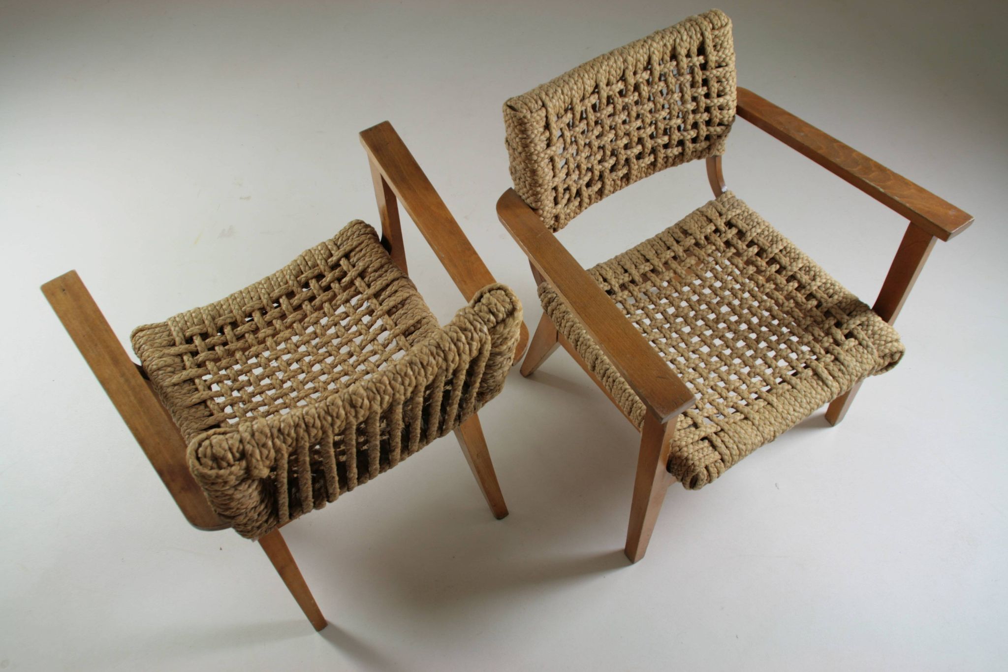 Pair of bridge armchairs Vibo, 1950s France