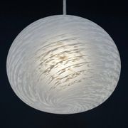 Large swirling Murano glass pendant lamp from Vetri Murano, Italy, 1970s.