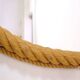 Large oval mirror in rope with pediment, 64cm x 56.5cm.