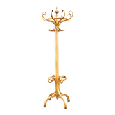 Bistro coat rack with 8 hooks, Thonet style, Fischel 1920.